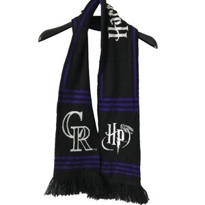 Colorado Rockies Harry Potter Scarf Logo Purple Black Hogwarts